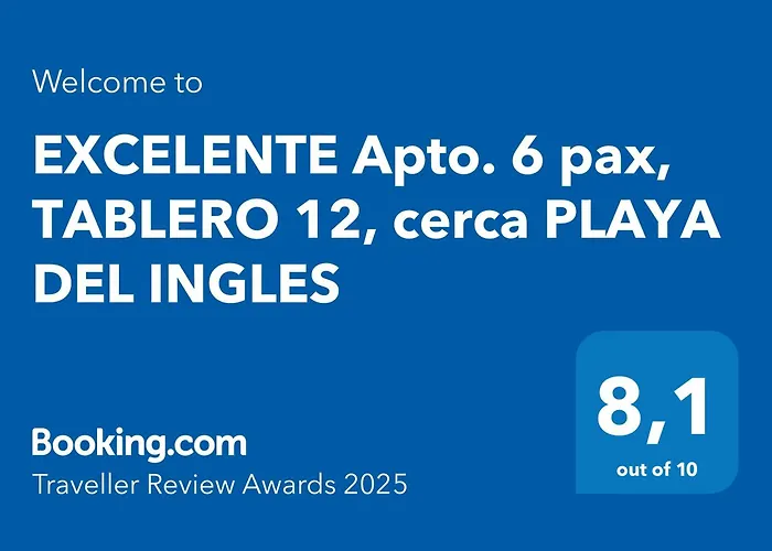 Tablero 12, Excelente Apto 6 Pax Cerca Playa Del Ingles